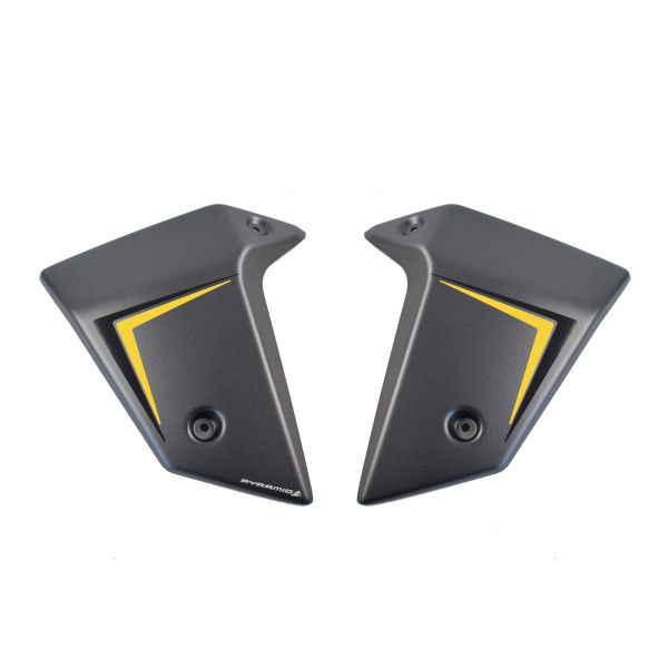 Pyramid Plastics Pyramid radiator cheeks | matte iridium grey metallic | honda cb 750 hornet 2022>2024